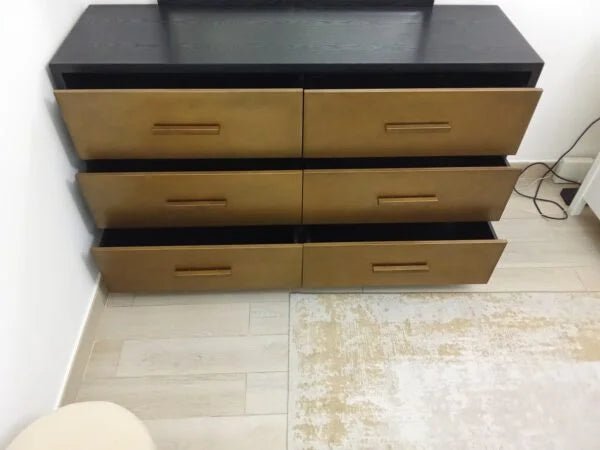 Home Centre Global Luxe Bedroom Suite | King Bed, Wardrobe & Dresser Set, 180x200cm - althahanifurniture