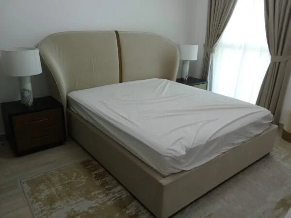 Home Centre Global Luxe Bedroom Suite | King Bed, Wardrobe & Dresser Set, 180x200cm - althahanifurniture