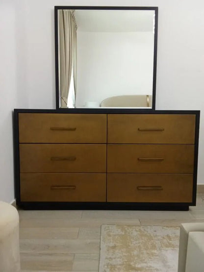 Home Centre Global Luxe Bedroom Suite | King Bed, Wardrobe & Dresser Set, 180x200cm - althahanifurniture