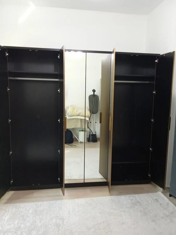 Home Centre Global Luxe Bedroom Suite | King Bed, Wardrobe & Dresser Set, 180x200cm - althahanifurniture