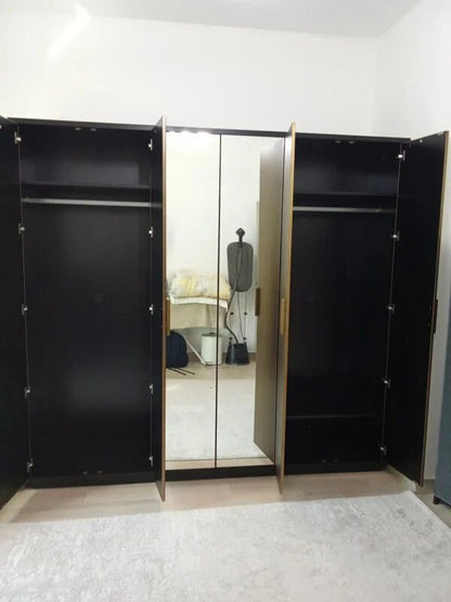 Home Centre Global Luxe Bedroom Suite | King Bed, Wardrobe & Dresser Set, 180x200cm - althahanifurniture