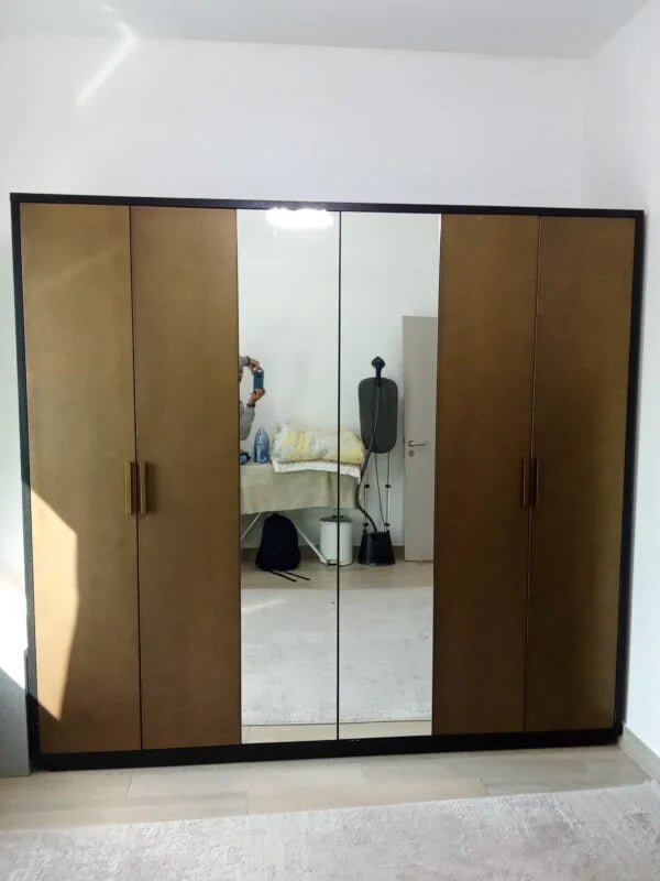 Home Centre Global Luxe Bedroom Suite | King Bed, Wardrobe & Dresser Set, 180x200cm - althahanifurniture