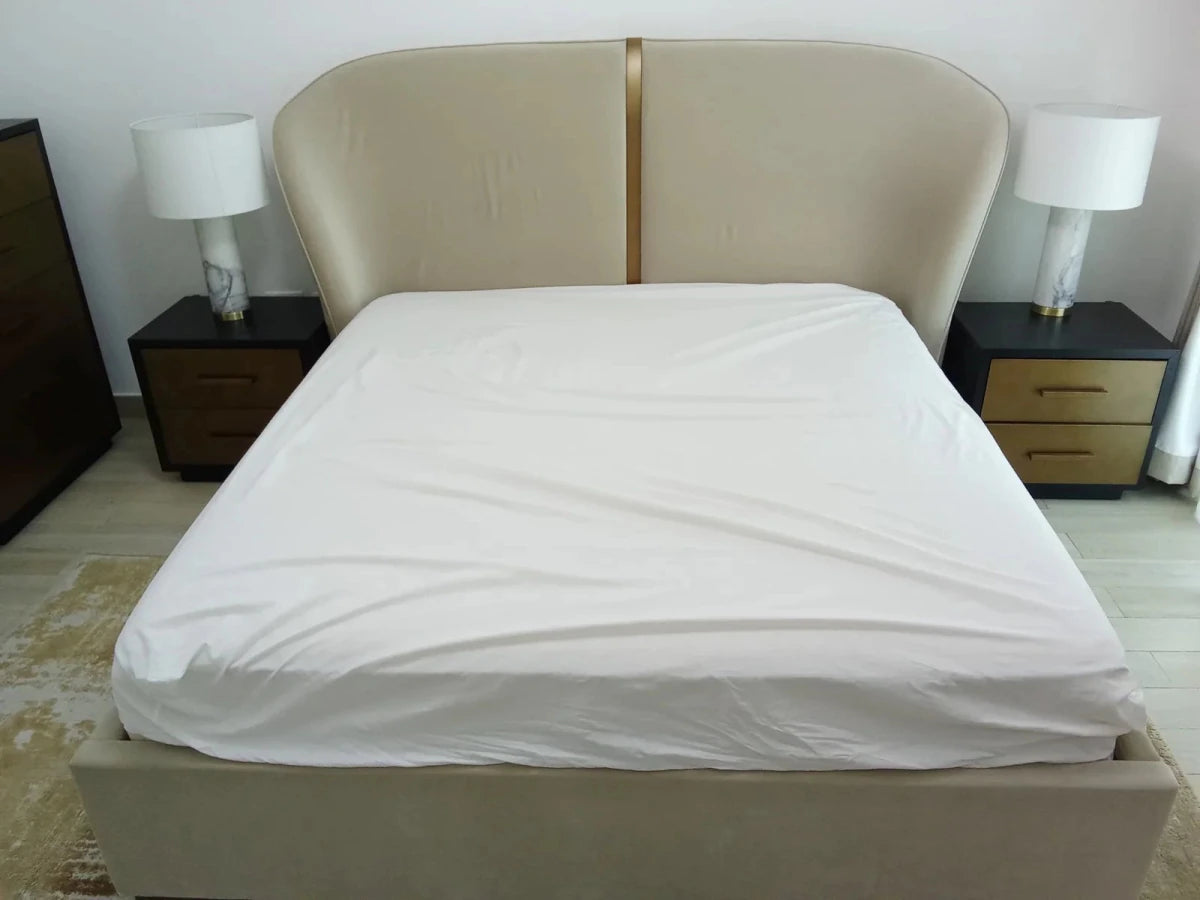 Home Centre Global Luxe Bedroom Suite | King Bed, Wardrobe & Dresser Set, 180x200cm - althahanifurniture