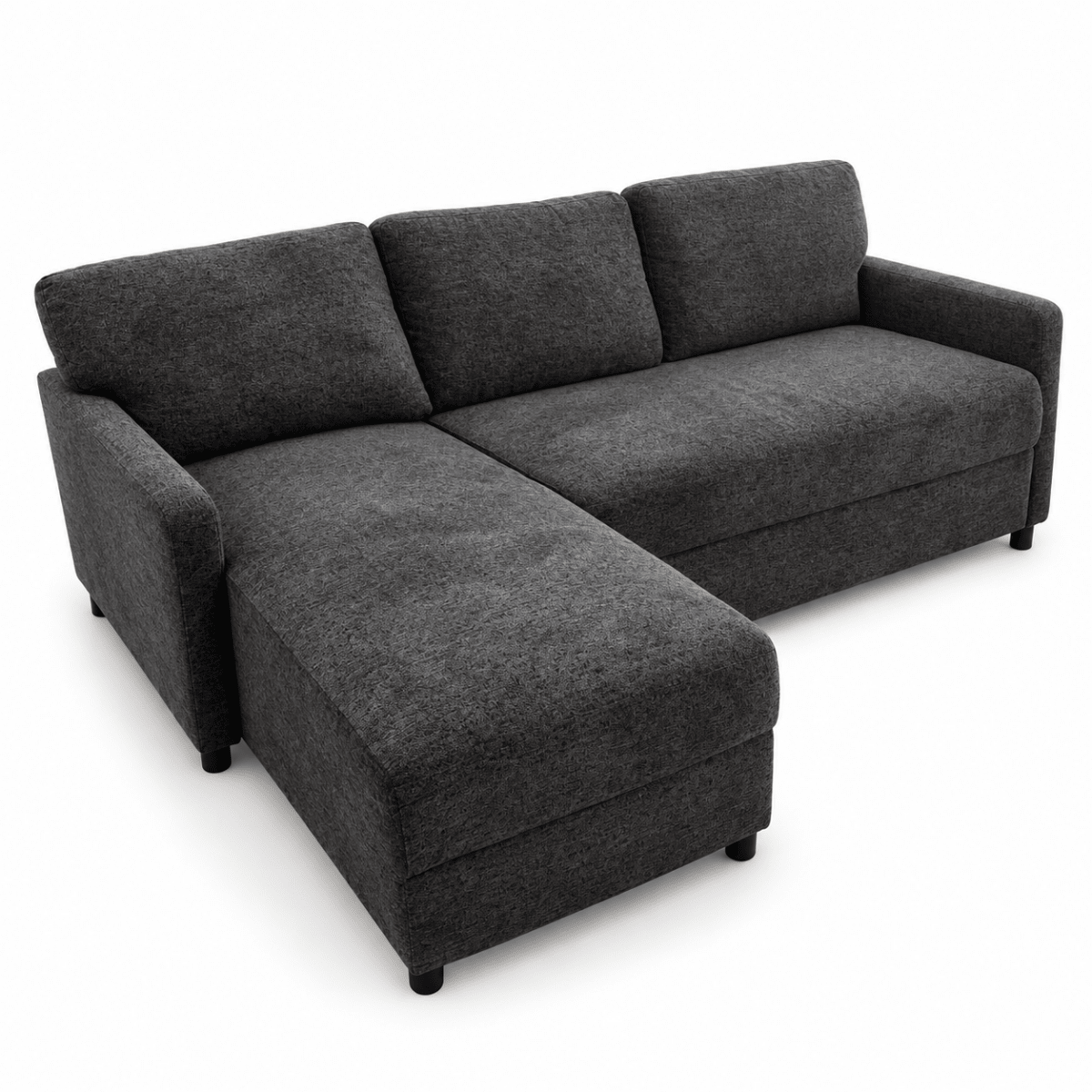 Home Centre Joy 3-Seater Fabric Reversible Corner Sofa – Dark Grey - Al Thahani Furniture