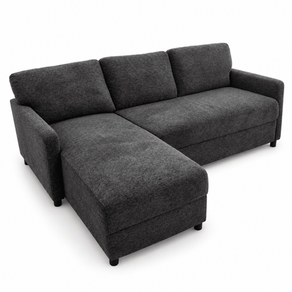 Home Centre Joy 3-Seater Fabric Reversible Corner Sofa – Dark Grey - Al Thahani Furniture