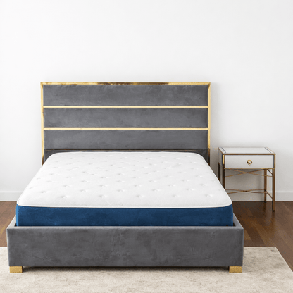Home Centre King Bed & Dressing Set – Glass & Wood Finish – 3 - Piece Suite – 180x200 cm - althahanifurniture