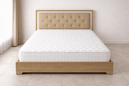 Home Centre King Bed & Mattress Set – Modern Wood Frame – 180x210 cm - althahanifurniture