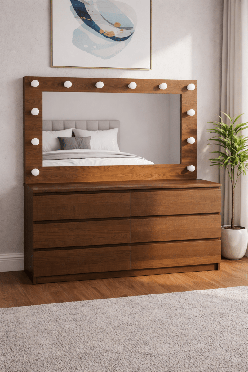 Home Centre King Bedroom Set – 180x200 cm Bed Frame + Headboard – 2 Nightstands - althahanifurniture