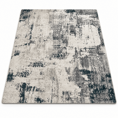 Home Centre Large Ivory, Grey & Charcoal Abstract Area Rug – 205 × 250 cm - Al Thahani Furniture