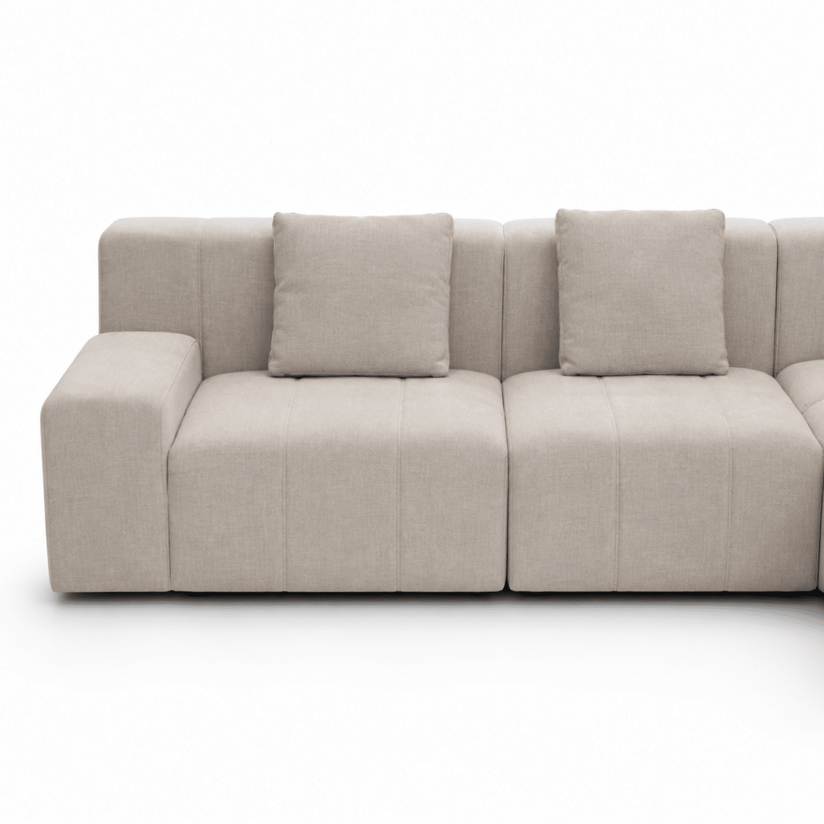 Home Centre Lounge 6-Seater Modular Left Corner Sofa – Beige - Al Thahani Furniture