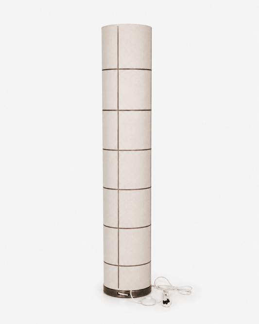 Home Centre M322FL-S Cylindrical Fabric Floor Lamp | Cream - Al Thahani Furniture