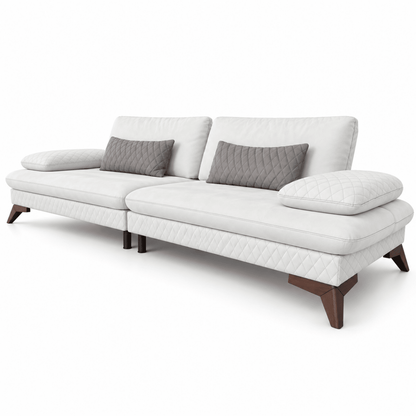 Home Centre Marielle 6-Seater Sofa Set (3+3) – Cream White - Al Thahani Furniture