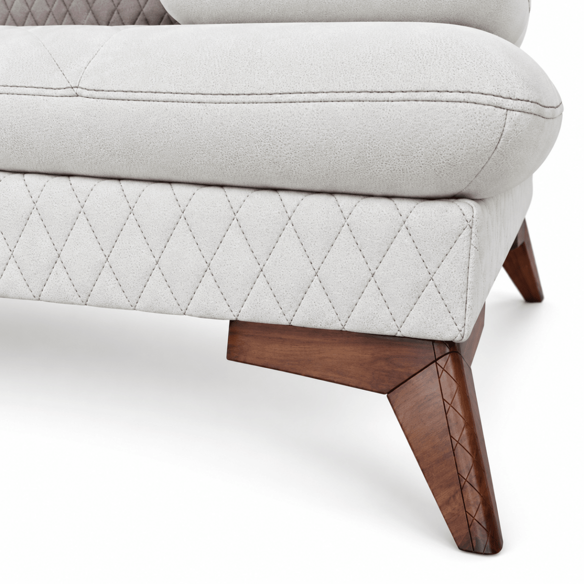 Home Centre Marielle 6-Seater Sofa Set (3+3) – Cream White - Al Thahani Furniture