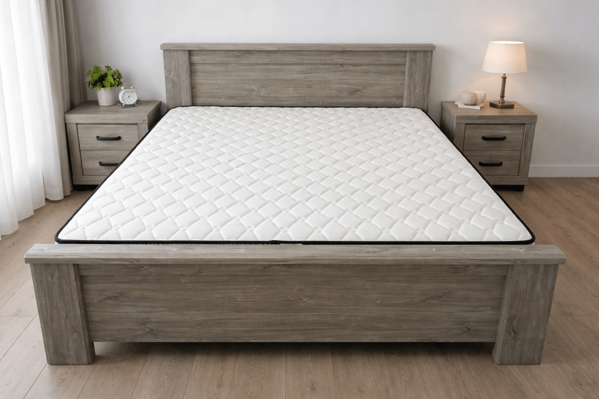 Home Centre Modern King Bedroom Set – Grey Wood Finish – Complete Matching Suite – King Size (180x200 cm) - althahanifurniture