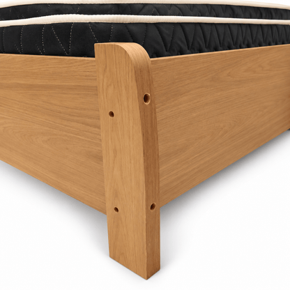 Home Centre Queen Bed with Mattress &amp; 3-Drawer Dressing Table with Mirror – 160 × 200 cm – Natural Brown - Al Thahani Furniture
