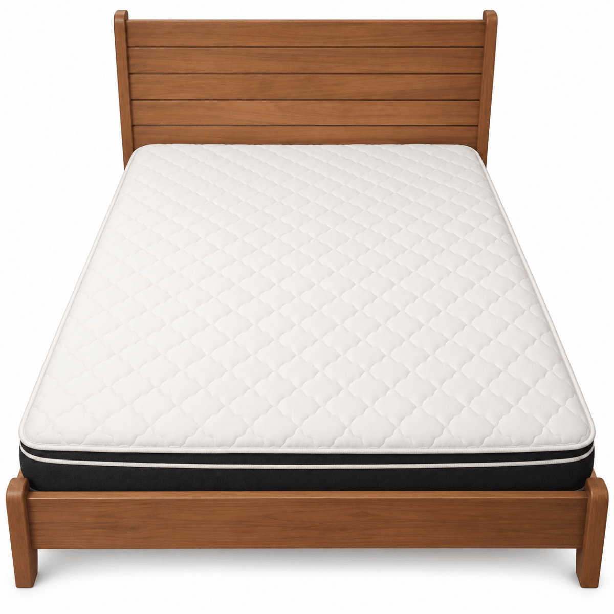 Home Centre Queen Bed with Mattress &amp; 3-Drawer Dressing Table with Mirror – 160 × 200 cm – Natural Brown - Al Thahani Furniture