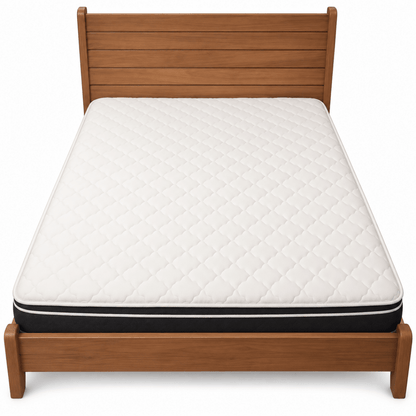 Home Centre Queen Bed with Mattress &amp; 3-Drawer Dressing Table with Mirror – 160 × 200 cm – Natural Brown - Al Thahani Furniture