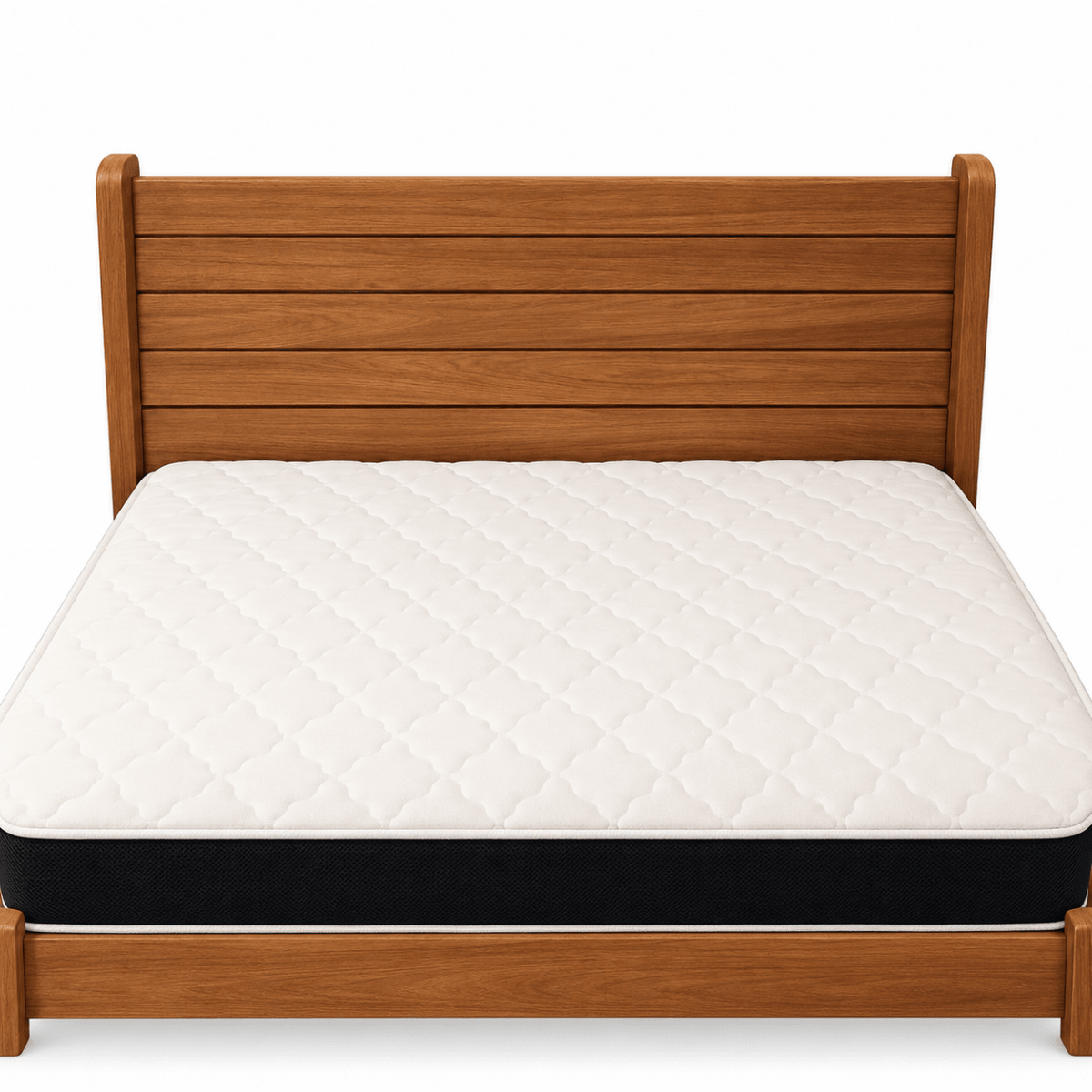 Home Centre Queen Bed with Mattress &amp; 3-Drawer Dressing Table with Mirror – 160 × 200 cm – Natural Brown - Al Thahani Furniture