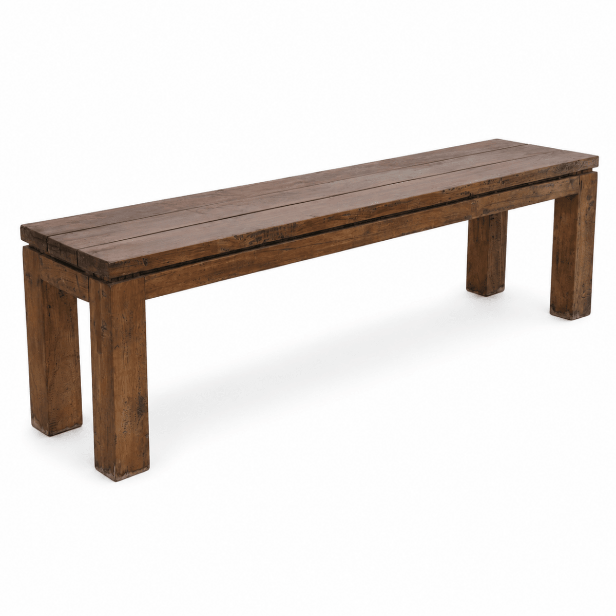 Home Centre Rustic Wooden Bench | Warm Brown | 170 cm - Al Thahani Furniture