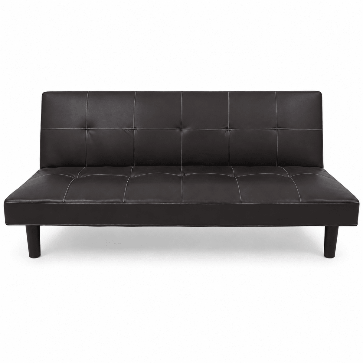 Home Centre Sandra 3-Seater Faux Leather Sofa Bed | Black - Al Thahani Furniture