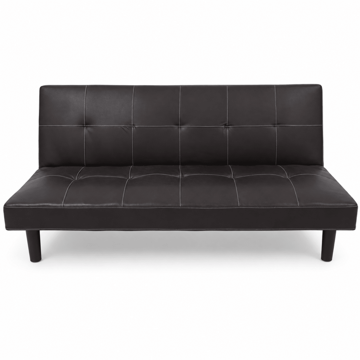 Home Centre Sandra 3-Seater Faux Leather Sofa Bed | Black - Al Thahani Furniture