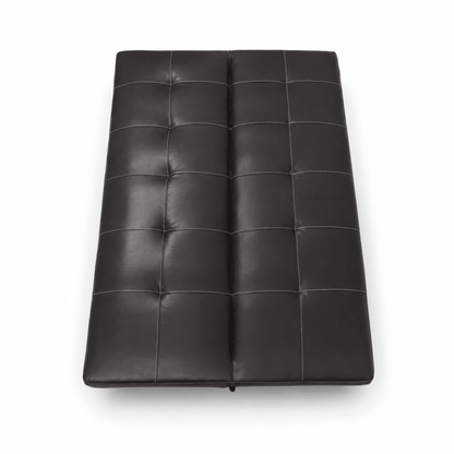 Home Centre Sandra 3-Seater Faux Leather Sofa Bed | Black - Al Thahani Furniture