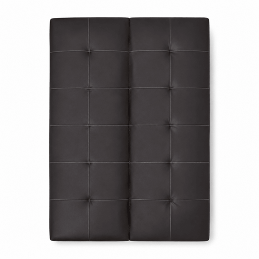 Home Centre Sandra 3-Seater Faux Leather Sofa Bed | Black - Al Thahani Furniture