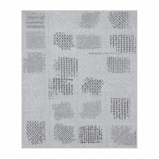 Home Centre Seqouia Distressed Modern Rug | Grey & Off-White, 160x230 cm - used 4 months - Al Thahani Furniture