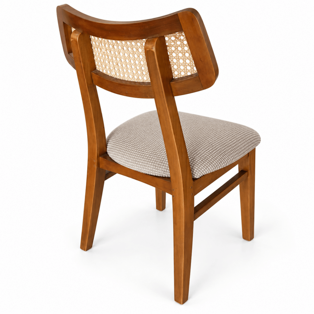 Home Centre Siena Cane 7-Piece 6-Seater Dining Set – Natural Wood & Beige - Al Thahani Furniture
