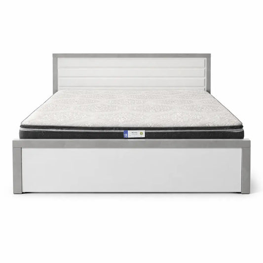Home Centre Stark King Bed Frame with Locking Storage Drawers – Bright White Finish – 180x200 cm - althahanifurniture