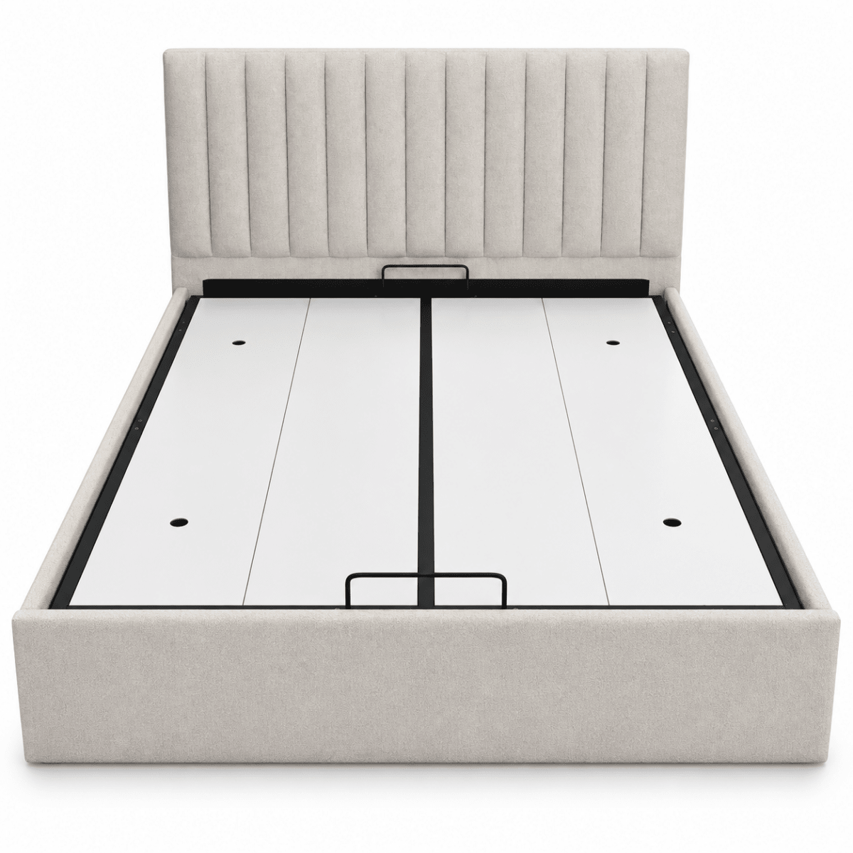 Home Centre Stellar Loft Queen Hydraulic Storage Bed with Mattress – Beige – 160 × 200 cm - Al Thahani Furniture