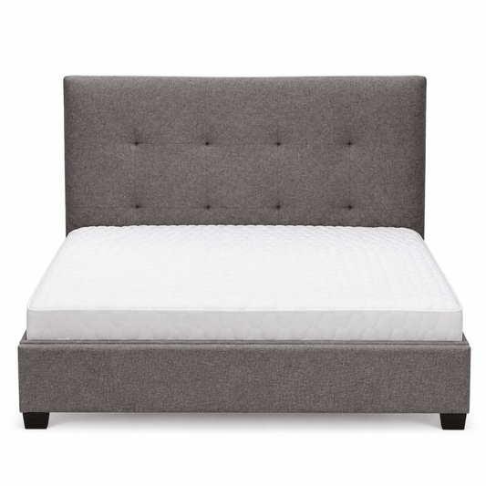Home Centre Stellar Vox Queen Storage Bed with Bluetooth Speakers &amp; USB – Grey - Al Thahani Furniture