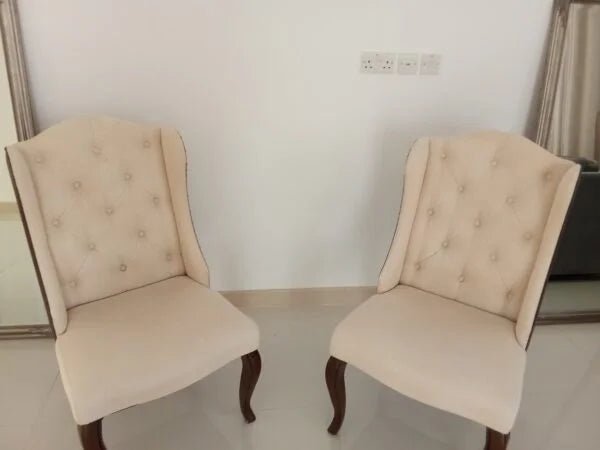 Home Centre Voyage Tufted Armless Dining Chair | Modern Comfort - althahanifurniture