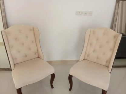 Home Centre Voyage Tufted Armless Dining Chair | Modern Comfort - althahanifurniture