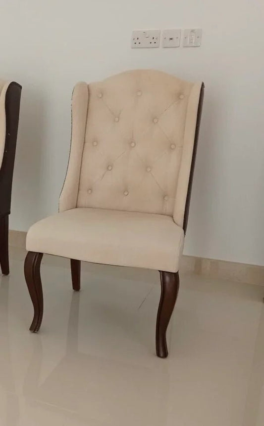 Home Centre Voyage Tufted Armless Dining Chair | Modern Comfort - althahanifurniture