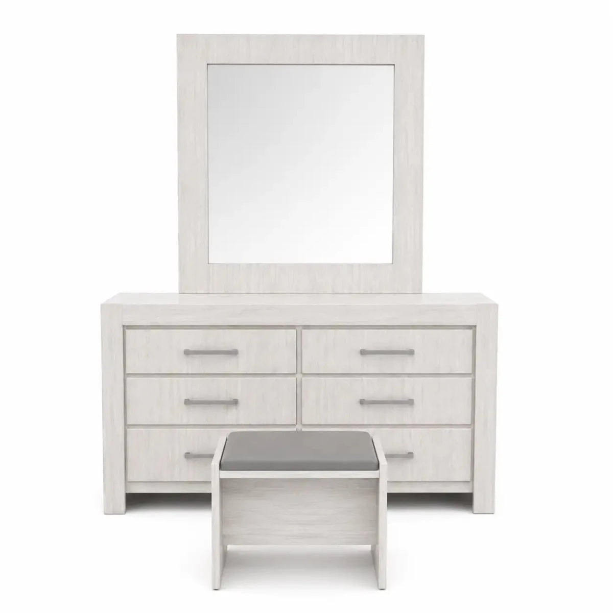 Home R Us Modern King Bedroom Set without Mattress – 4-Piece Suite – used 5 months - Al Thahani Furniture