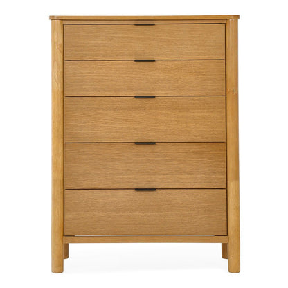 Home Urs Miller Chest of Drawers | Walnut, 5 Drawers - used 3 months - Al Thahani Furniture