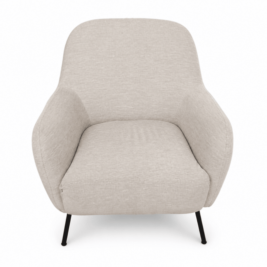 HomeBox Livorno Beige Fabric Accent Chair – 78 × 67.5 × 71 cm - Al Thahani Furniture