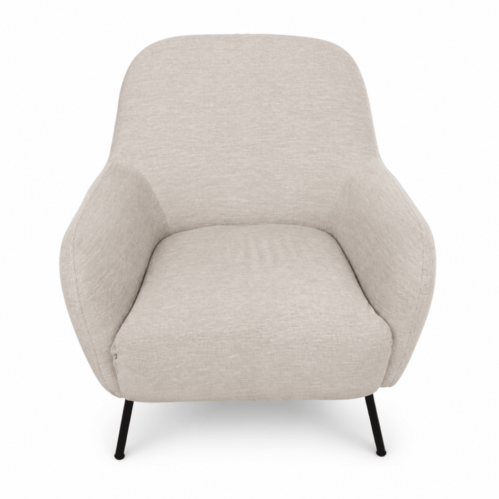 HomeBox Livorno Beige Fabric Accent Chair – 78 × 67.5 × 71 cm