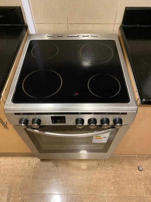 Hoover 60cm Freestanding Electric Cooker | Stainless Steel | Fan Oven | Electric Hob - althahanifurniture