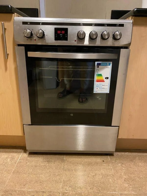 Hoover 60cm Freestanding Electric Cooker | Stainless Steel | Fan Oven | Electric Hob - althahanifurniture