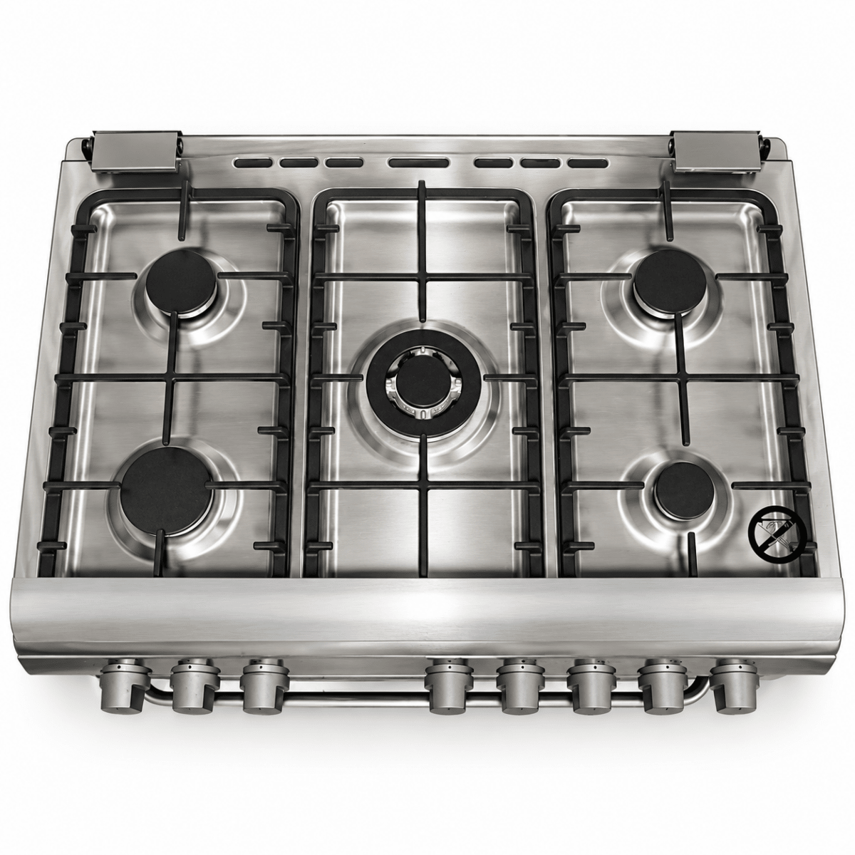 Hoover FGC9060-3DE 90cm 5-Burner Gas Cooker with Electric Oven – Stainless Steel - Al Thahani Furniture
