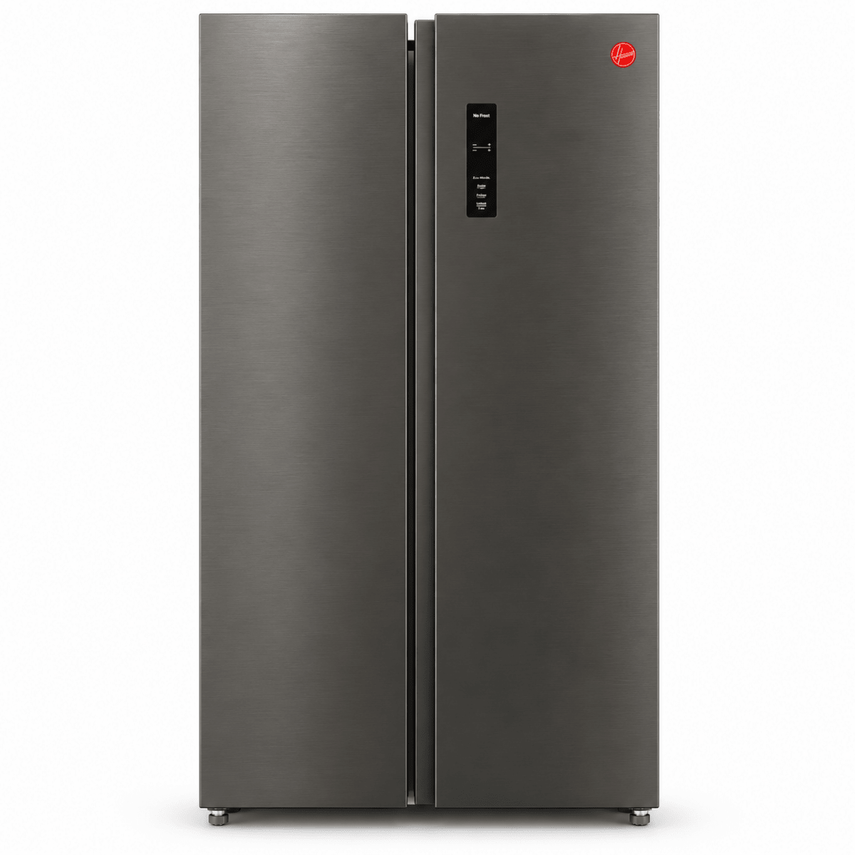 Hoover HSB-M682-S 682L Side-by-Side Refrigerator – Inox / Dark Silver - Al Thahani Furniture
