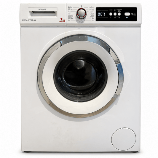 Hoover HWM-V710-W 7kg Front Load Washing Machine – 1000 RPM – White - Al Thahani Furniture