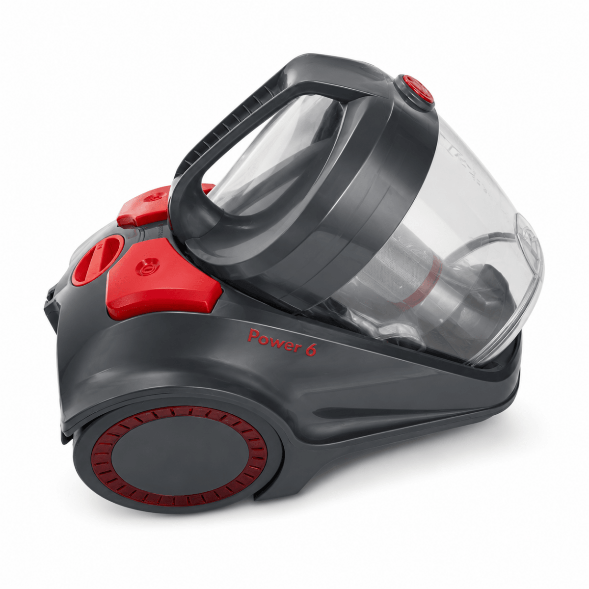 Hoover Power 6 CDCY-P6ME 2200W Bagless Canister Vacuum Cleaner – Grey &amp; Red - Al Thahani Furniture