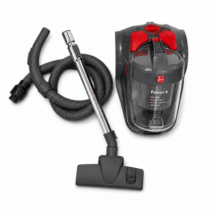 Hoover Power 6 CDCY-P6ME 2200W Bagless Canister Vacuum Cleaner – Grey &amp; Red - Al Thahani Furniture