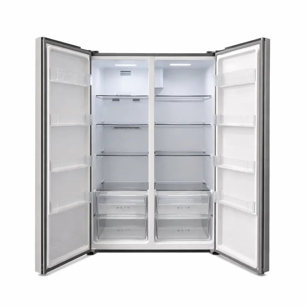 Hoover Side by Side Refrigerator | 508L | Stainless Steel | Anti - Frost - althahanifurniture