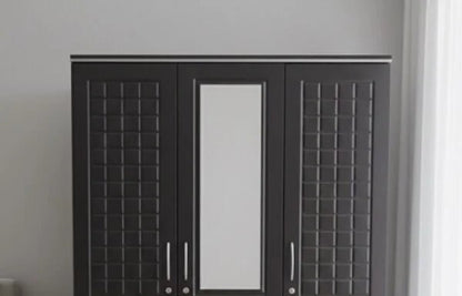 IKEA 3‑Door Wardrobe with Mirror - althahanifurniture