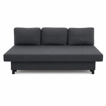 IKEA ÄLVDALEN 3-Seat Sofa-Bed with Storage | Knisa Dark Grey - used 6 months - Al Thahani Furniture
