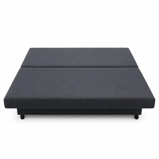IKEA ÄLVDALEN 3-Seat Sofa-Bed with Storage | Knisa Dark Grey - used 6 months - Al Thahani Furniture